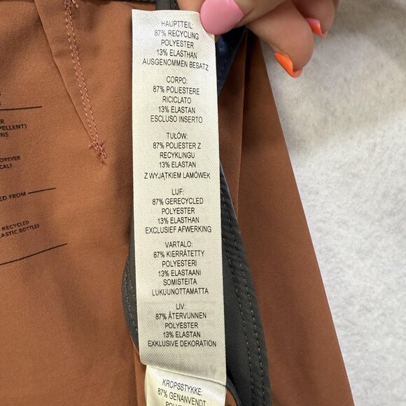 Patagonia Hydro Series Boardshorts Mens 35 Brown Blue Swim Trunks Recycled Eco - Picture 12 of 15